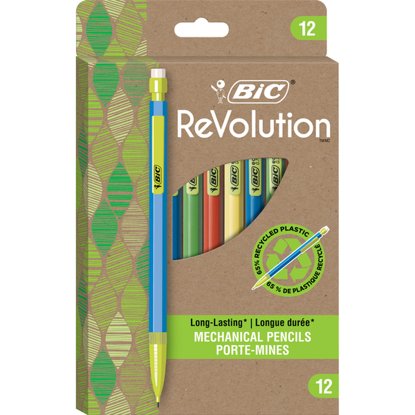 BIC ReVolution Recycled Mechanical Pencil .7mm 12Pk